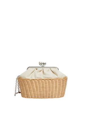 Pasticcino Bag medium oblo in canvas e rattan 2515511135600001 MAX MARA WEEKEND | Tracolla | 2515511135600001